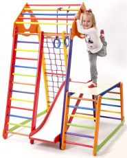 Дитячий спортивний комплекс SportBaby BambinoWood Color Plus 1-1